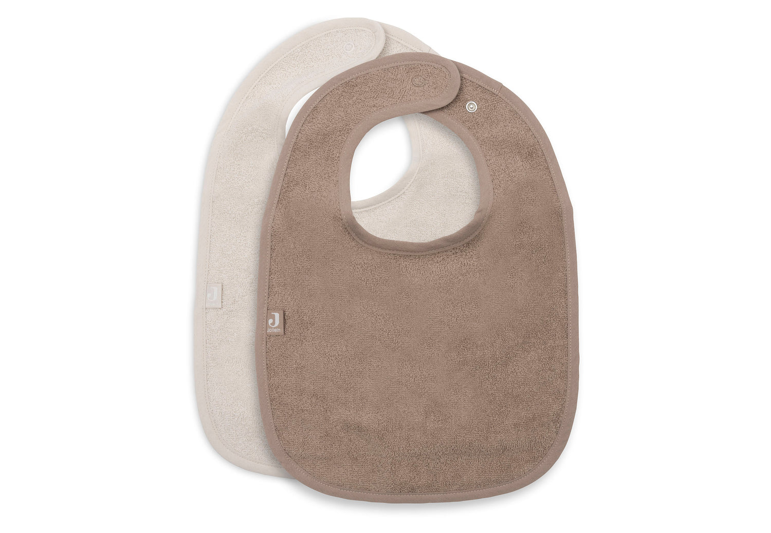 Bavoir Éponge - Sand/Milky Coffee - 2 Unités ( Jollein )