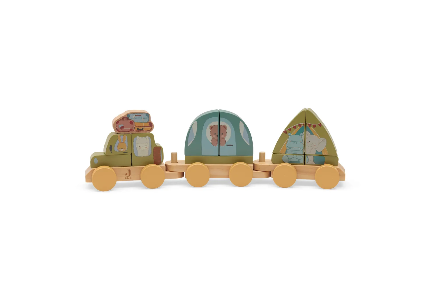 Jouet train en bois - Jollies Camping (Jollein)