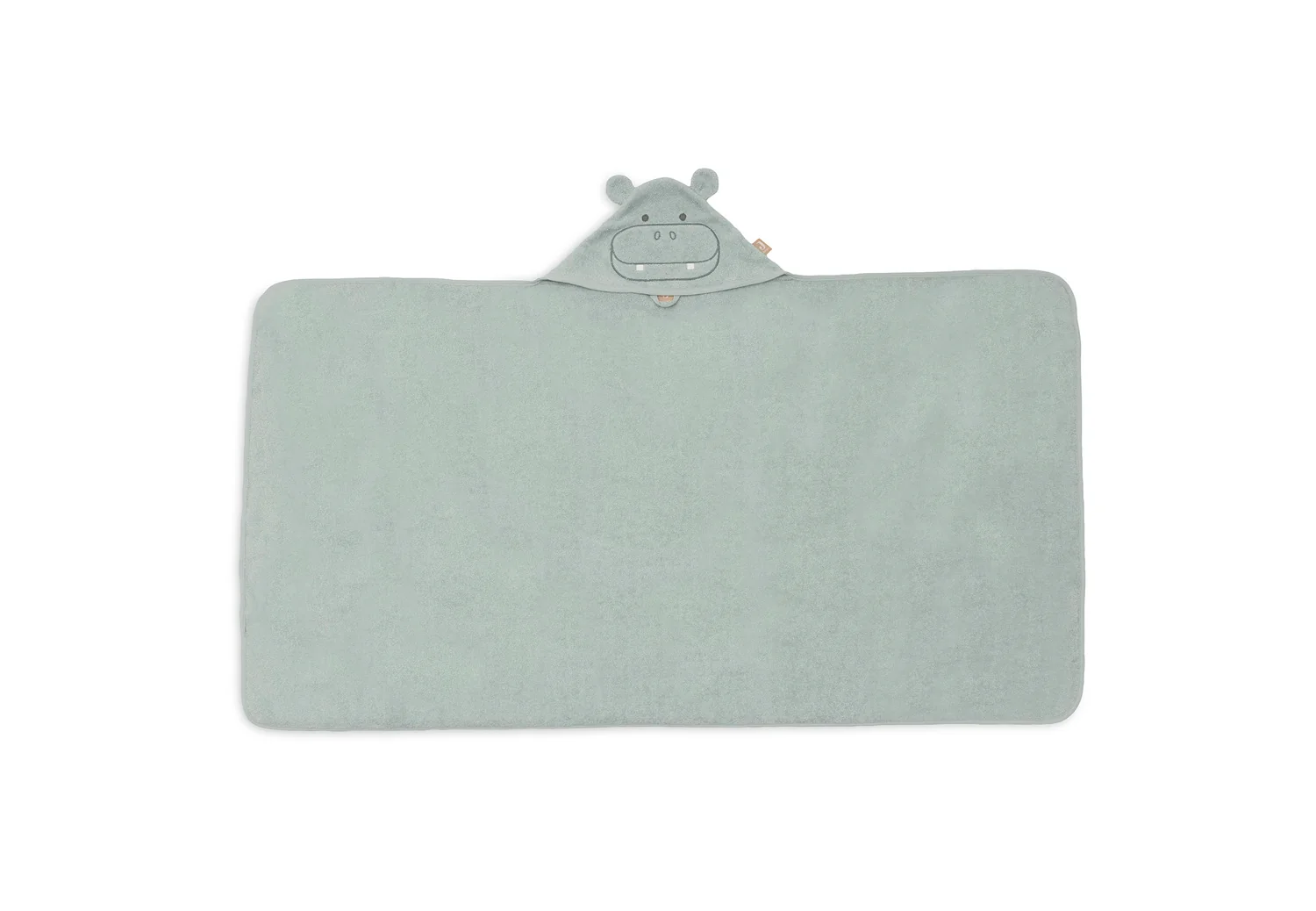 Cape de bain Éponge Hippo Happy 70 x 130 (Jollein)
