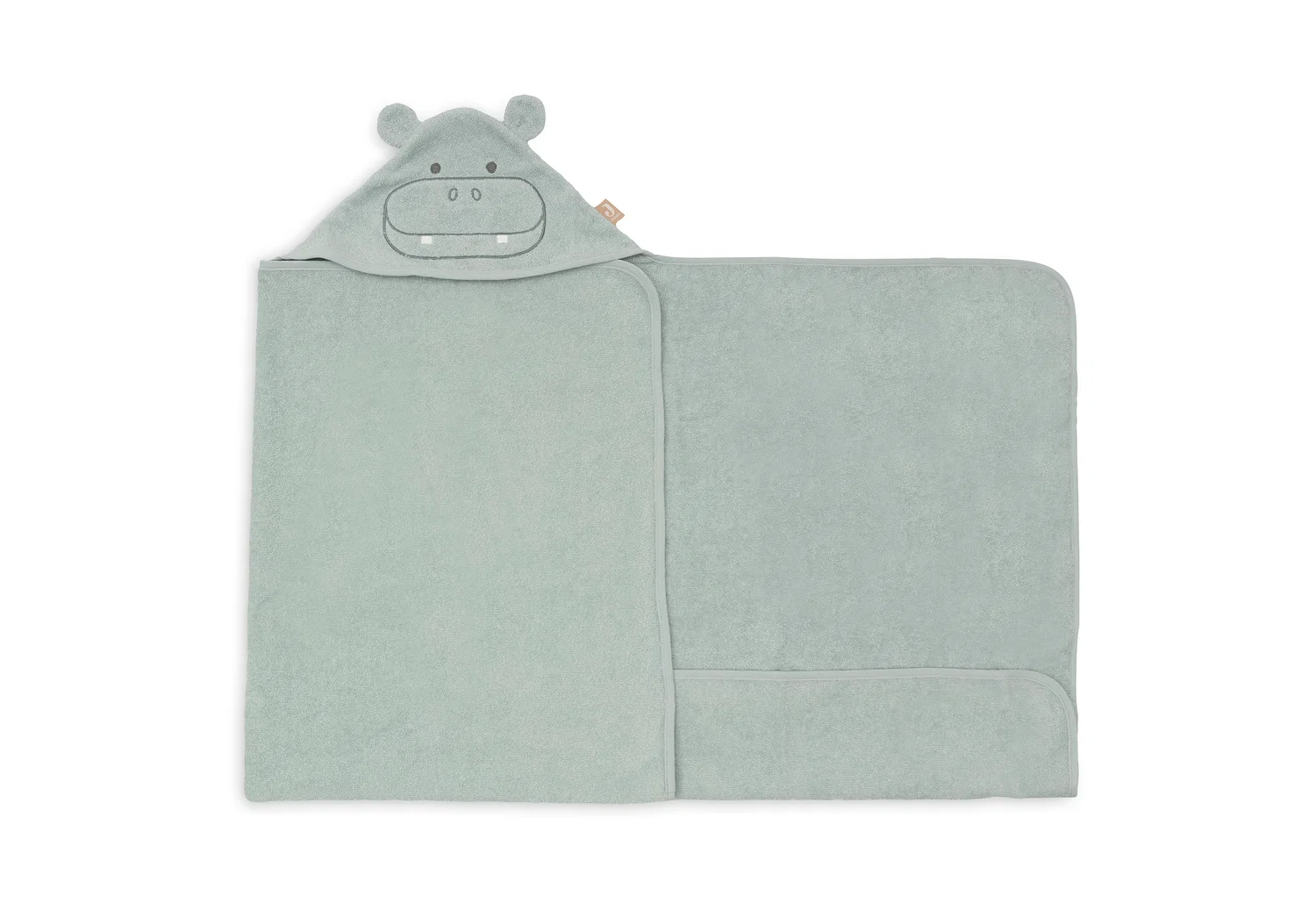 Cape de bain Éponge Hippo Happy 70 x 130 (Jollein) – Image 2