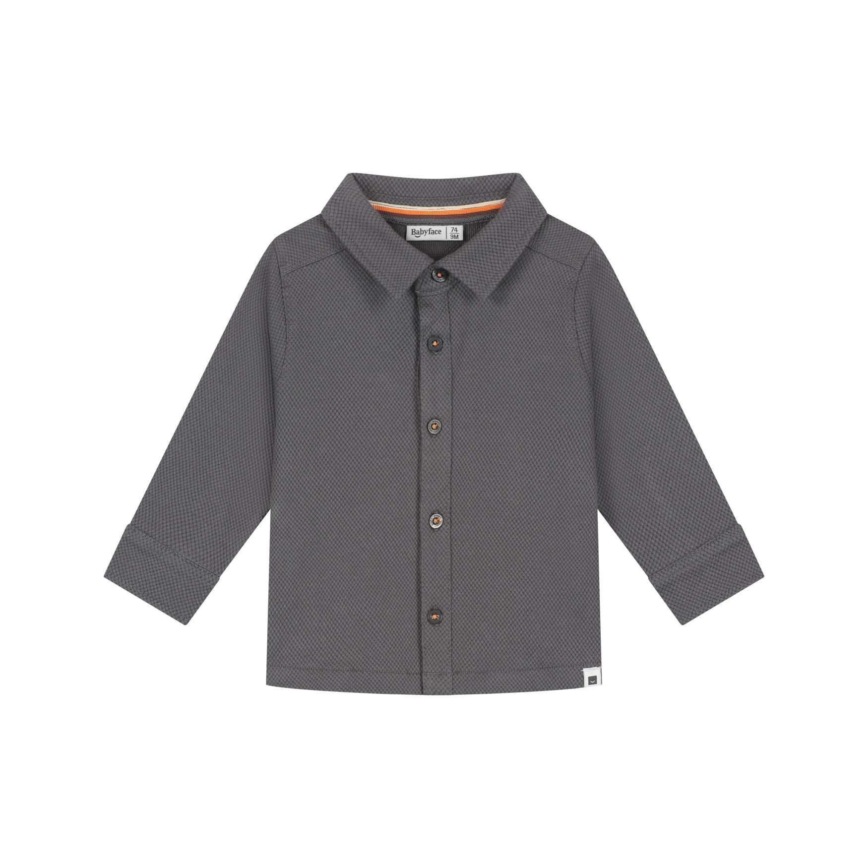 T-Shirt Long Sleeve Boys - Gris Acier AW26 (Babyface)