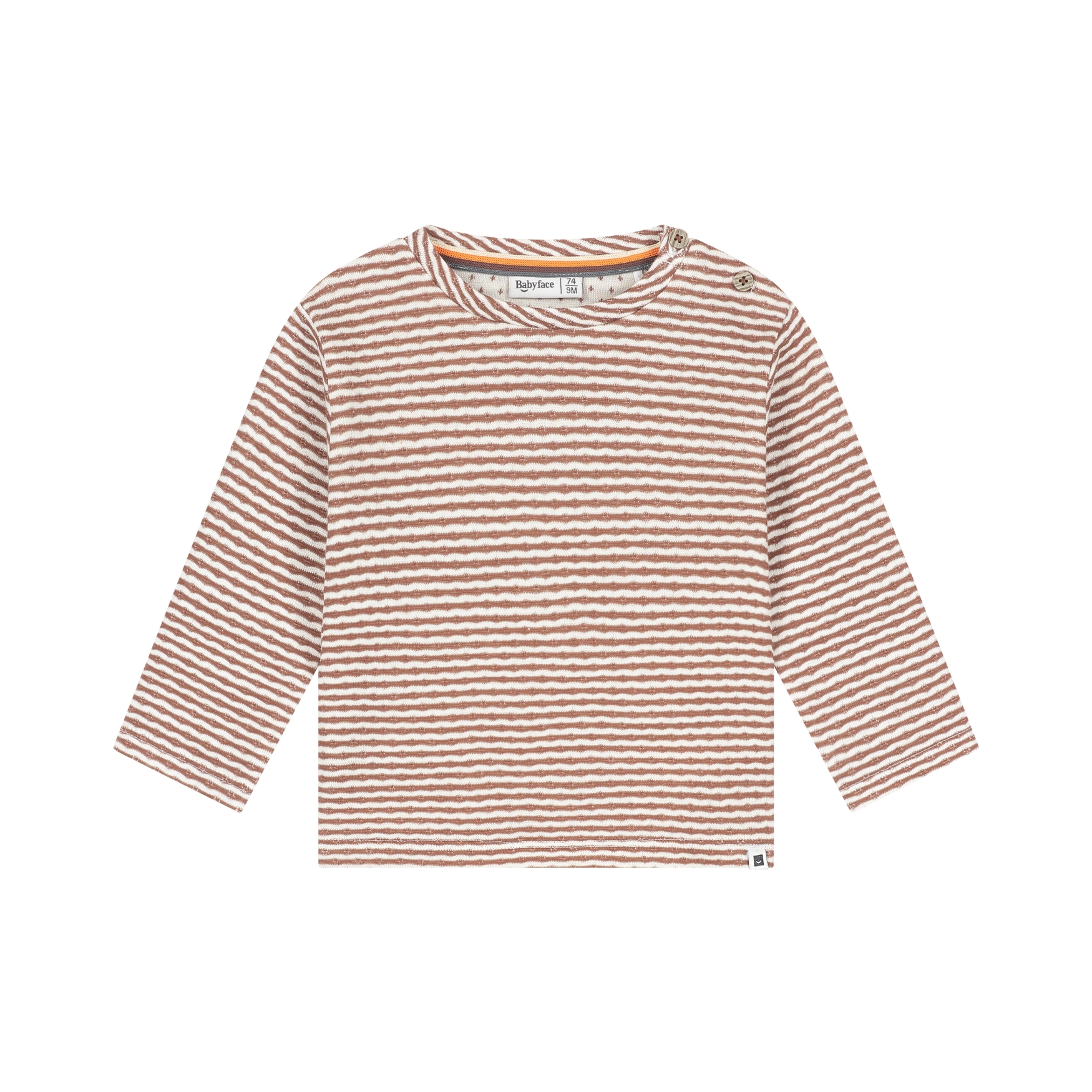 T-Shirt Long Sleeve Boys - Chocolat AW26 (Babyface)