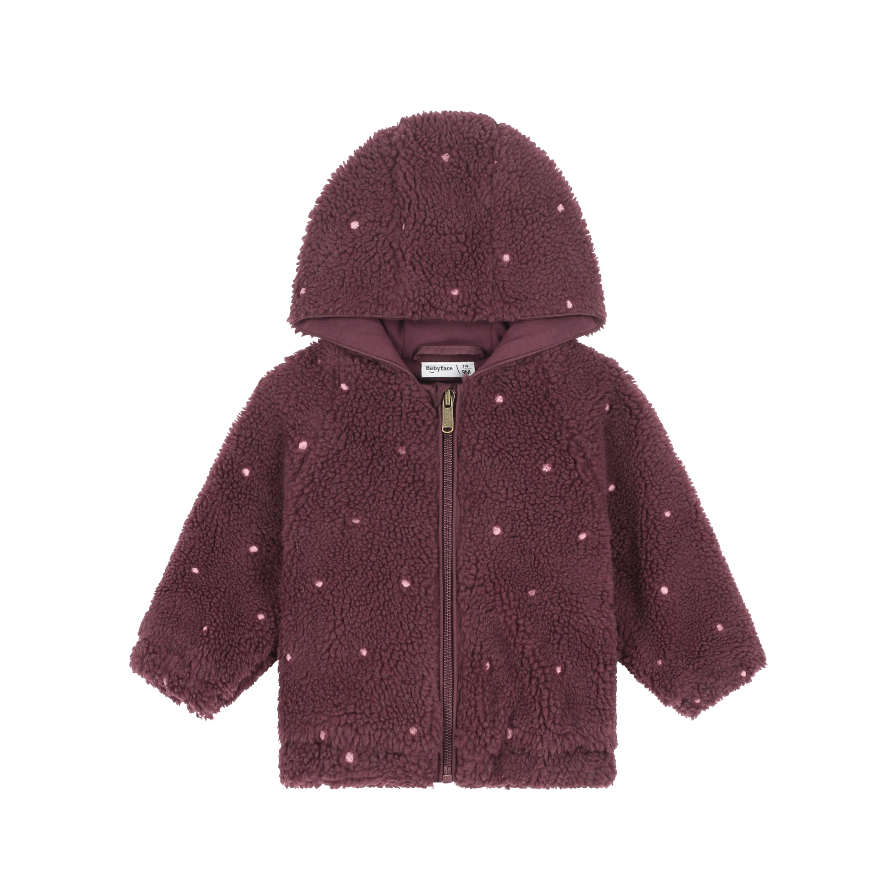 Veste en Peluche Girls - Bordeaux AW26 (Babyface)
