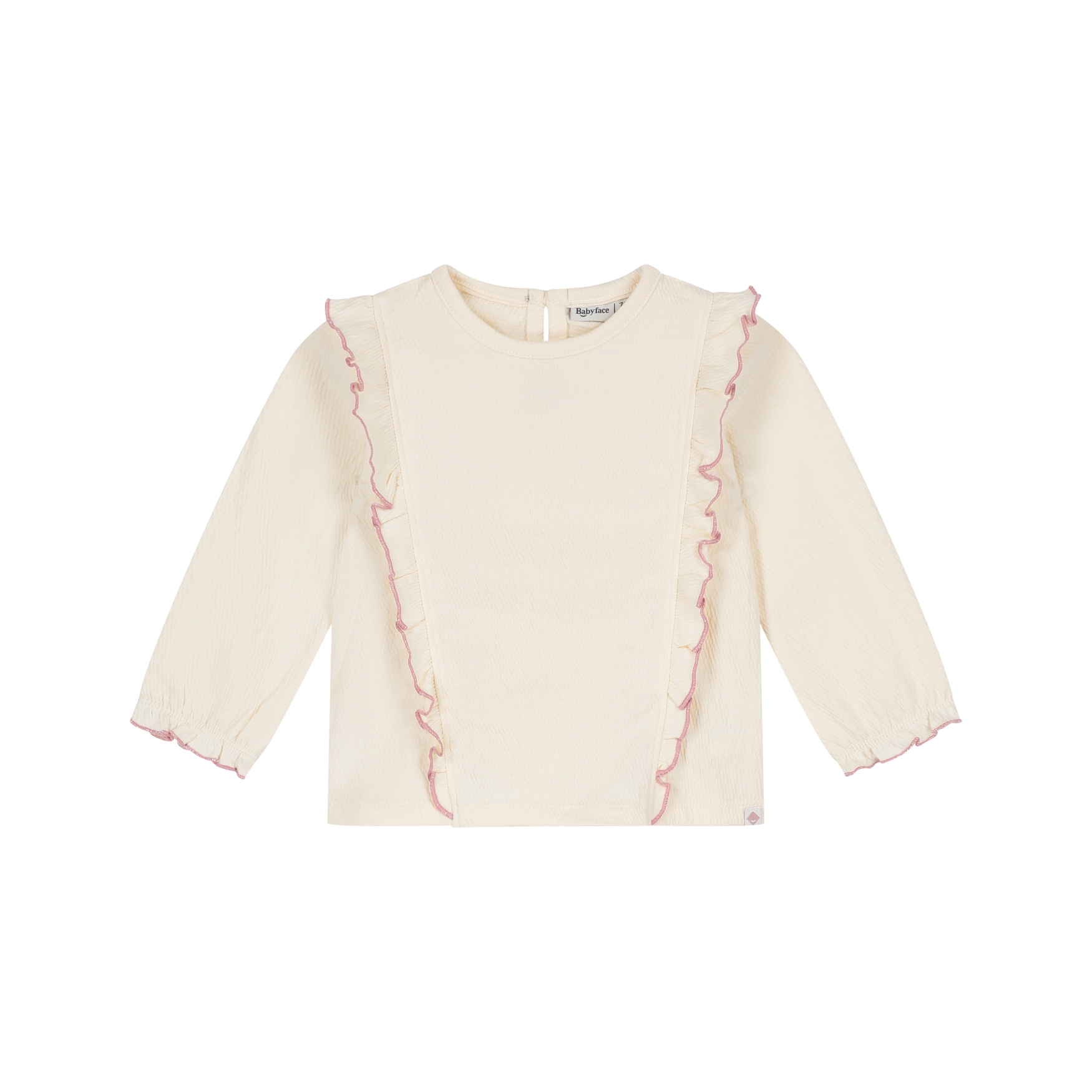 T-Shirt Long Sleeve Girls - Cream AW26 (Babyface)