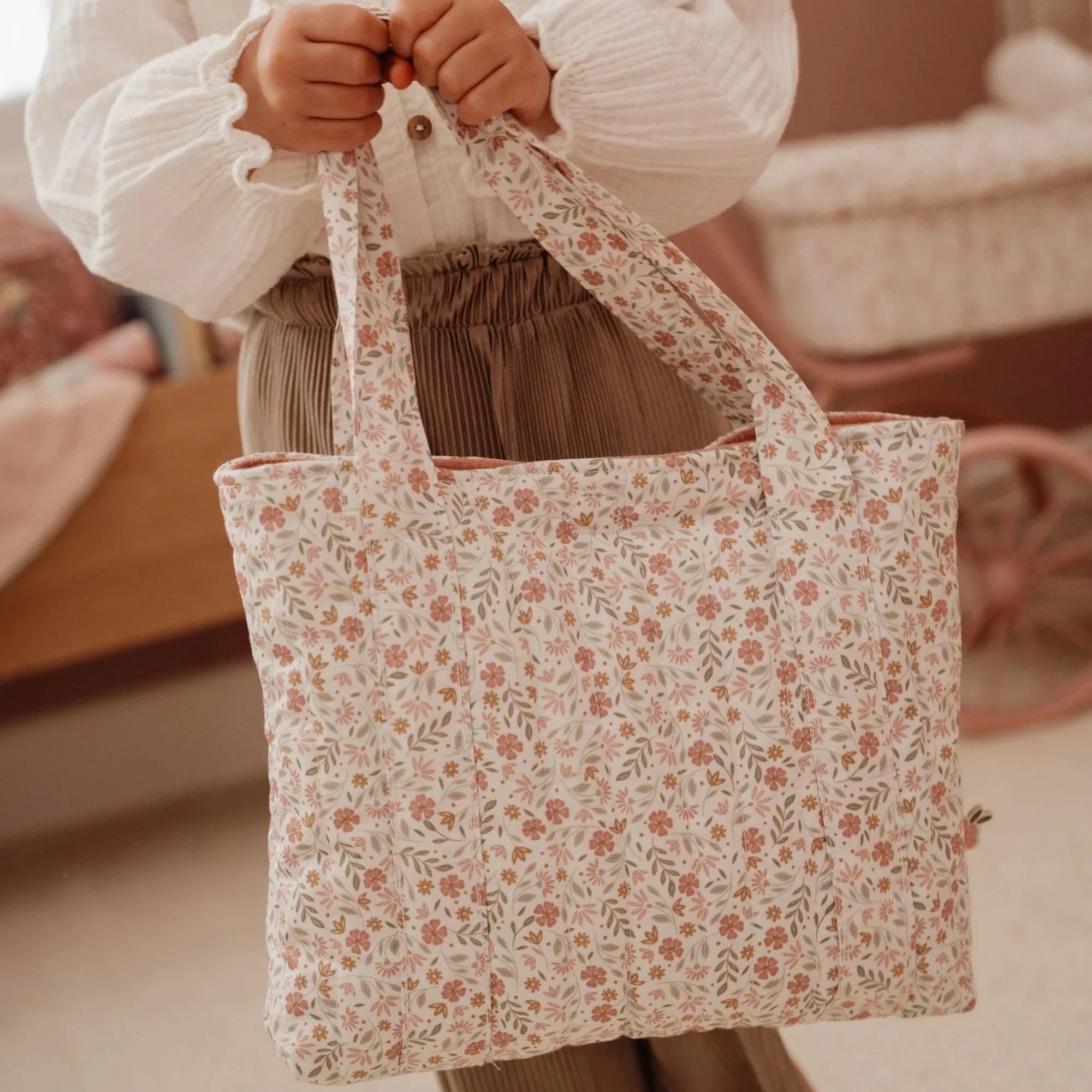Sac à langer pour poupée – Multicolore, Fleurs douces (Little Dutch) – Image 5