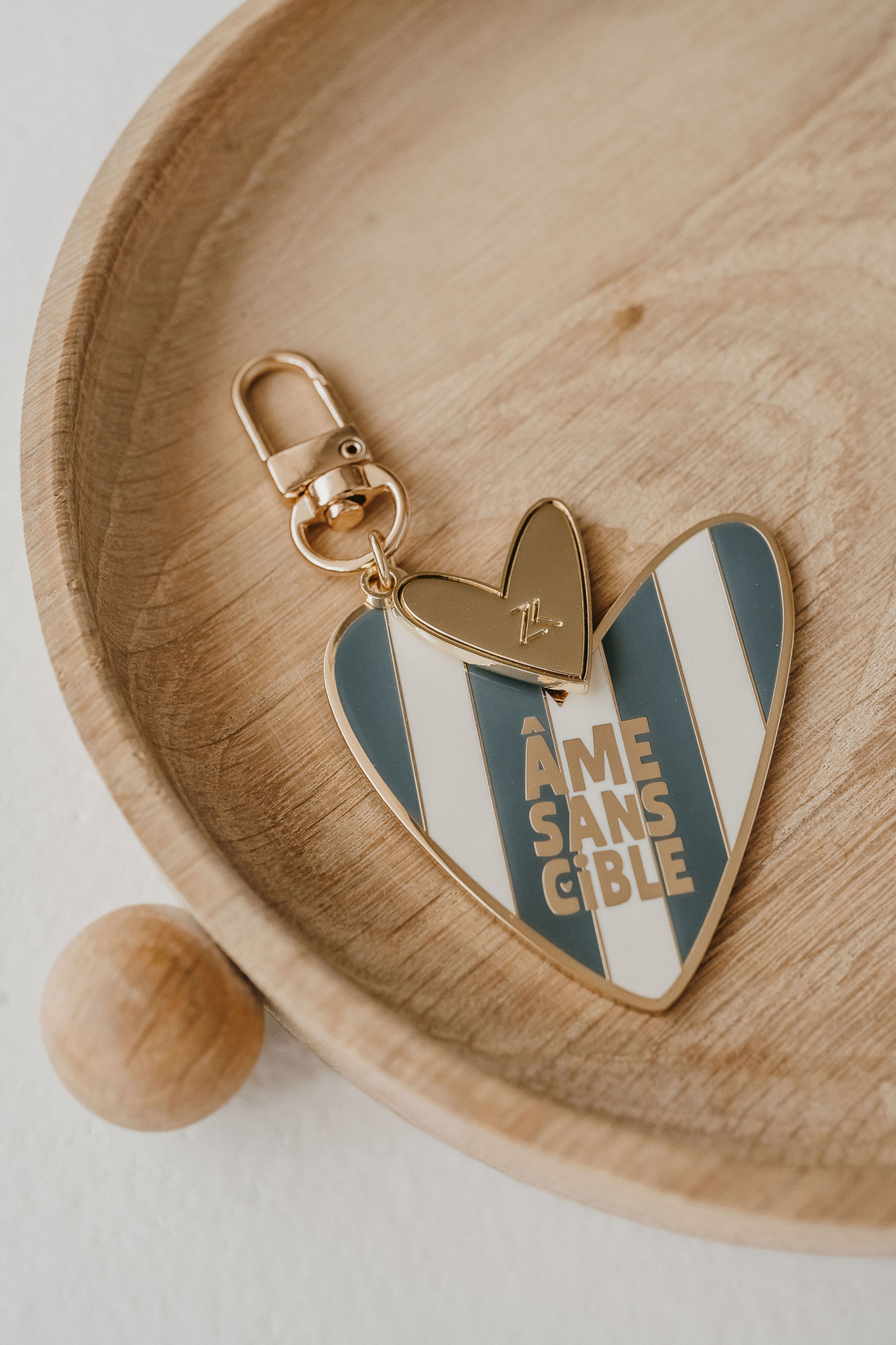 Porte Clé - Émaillé Coeur Âme Sans Cible (Zakuw) – Image 2