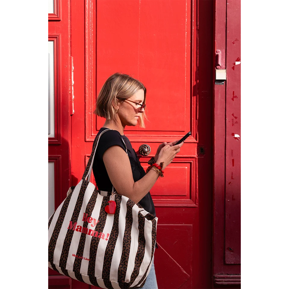 Porte-clés miroir Rouge - Maman (Mon Petit Léon) – Image 3