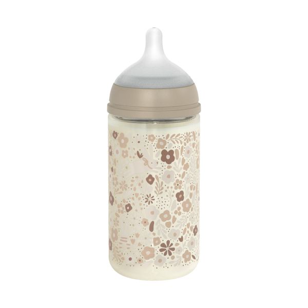 Biberon en verre 240ml tetine SXPro M - Wonderland Liberty Beige (Suavinex) – Image 2